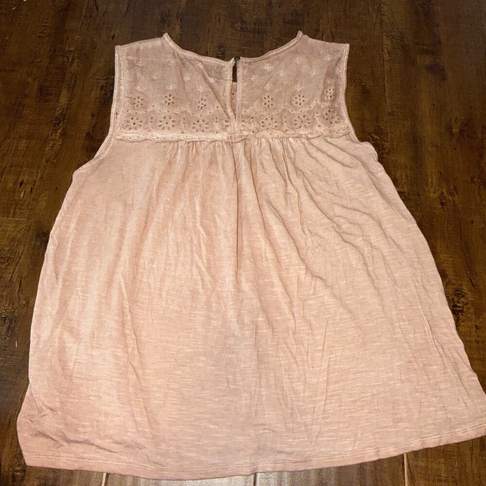 Knox Rose Tank Top Womens Size M Pink Embroidered (blush Pink Color) - Picture 3 of 4